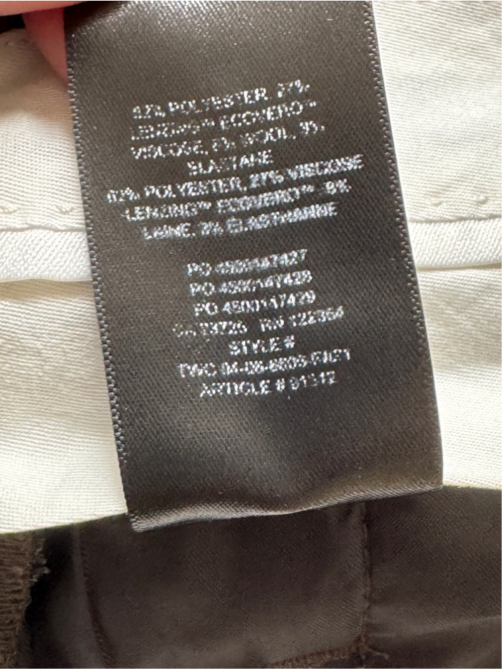 Aritzia Wilfred The Effortless Wool Blend Pant Heather Rich Cocoa size 4 - Picture 7 of 7